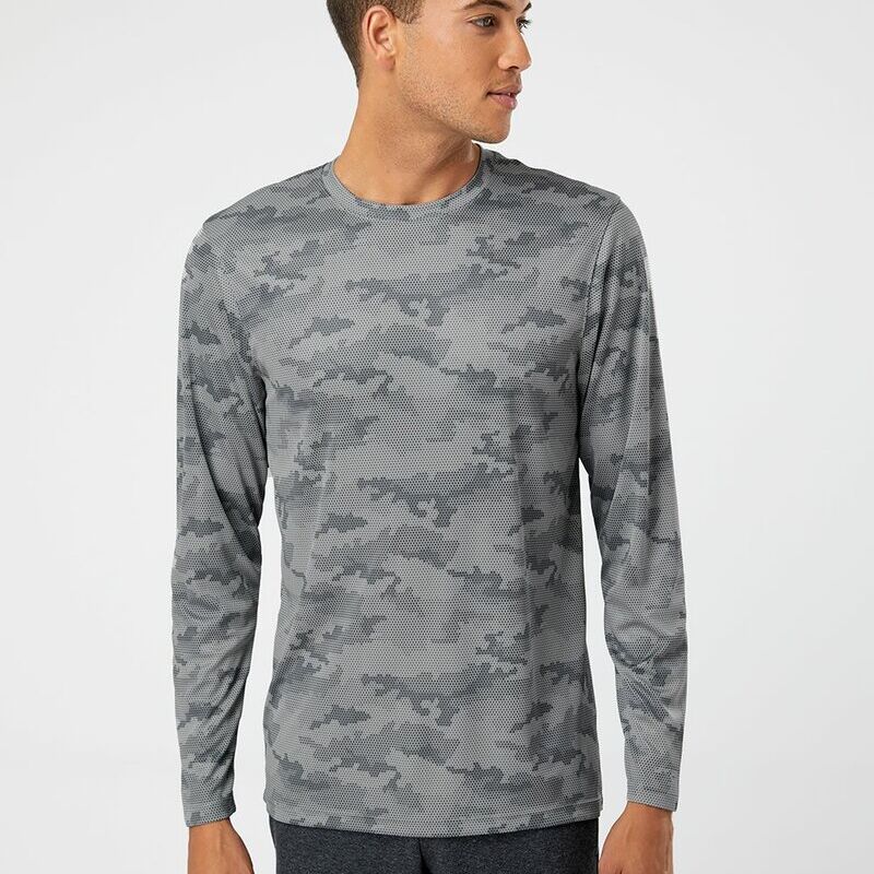 Unisex Pompano Performance Camo Long Sleeve T-Shirt Thumbnail