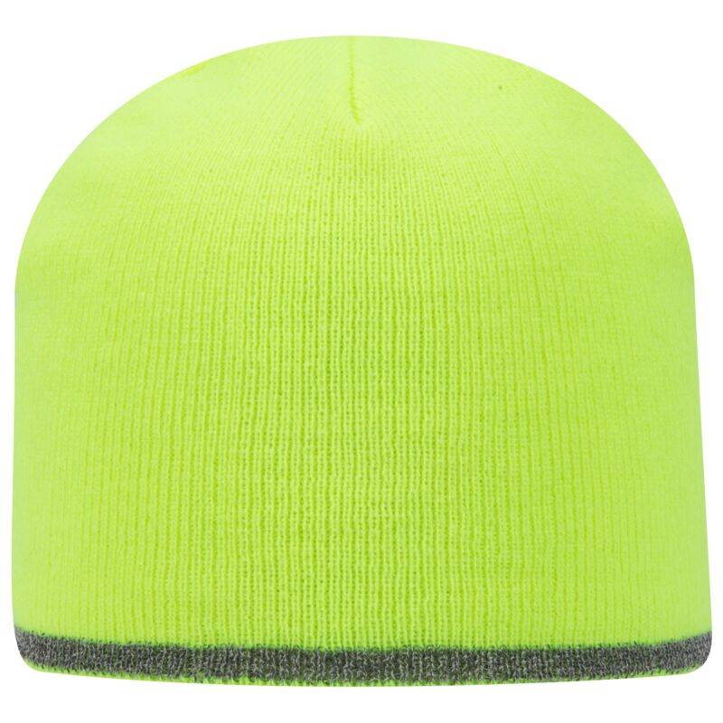 OTTO CAP 9" Classic Knit Beanie w/ Reflective Stripe Thumbnail