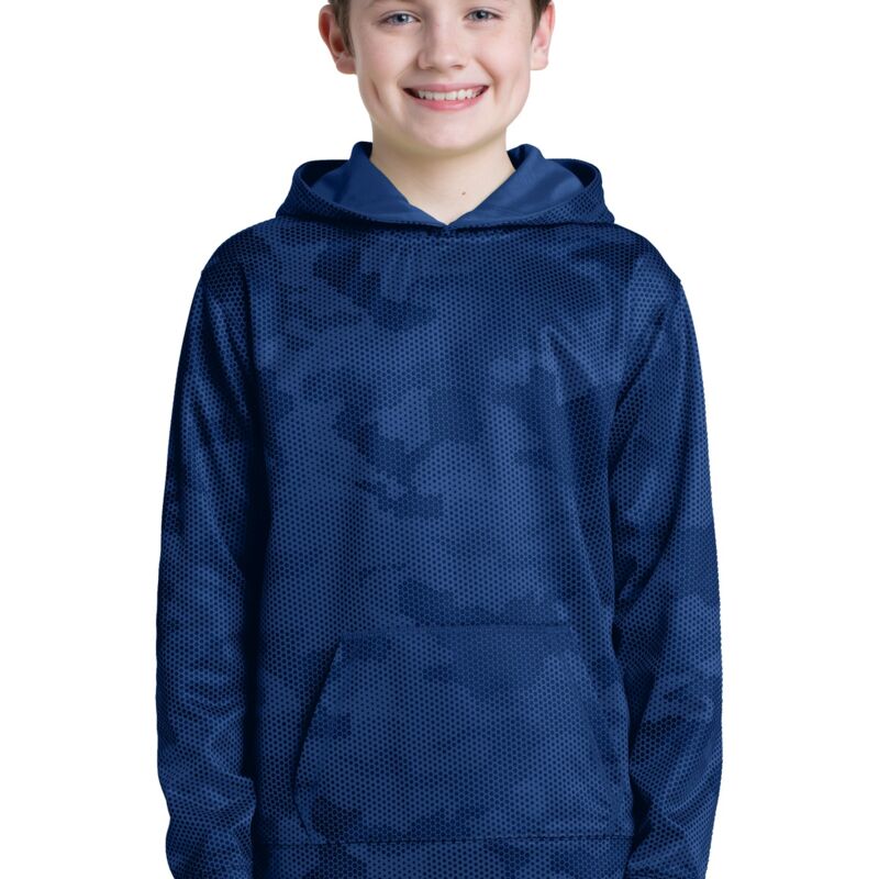 Youth Sport Wick ® CamoHex Fleece Hooded Pullover Thumbnail