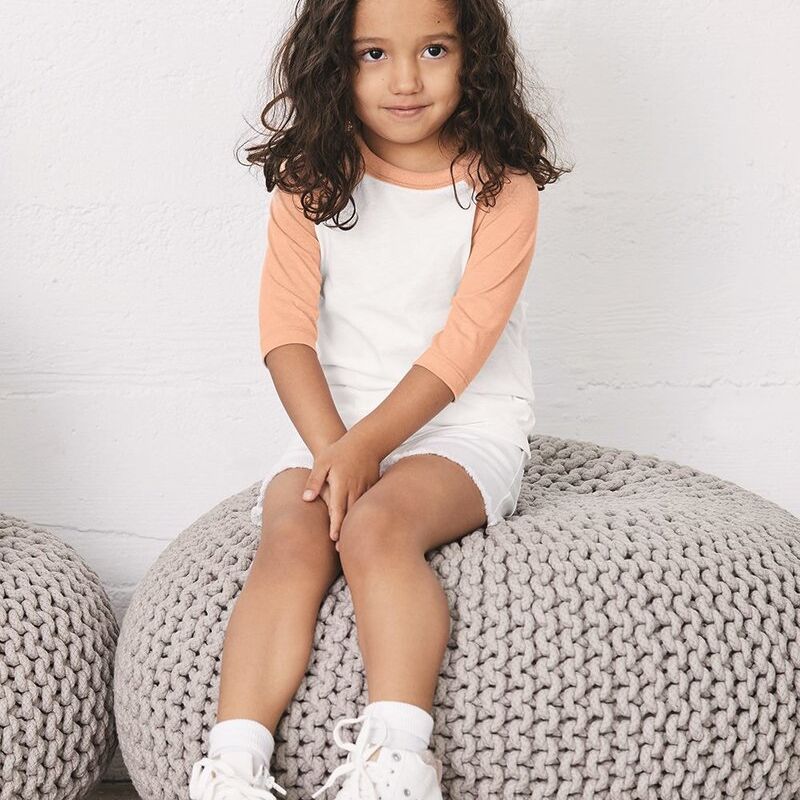 Toddler Three-Quarter Sleeve Baseball Tee Thumbnail