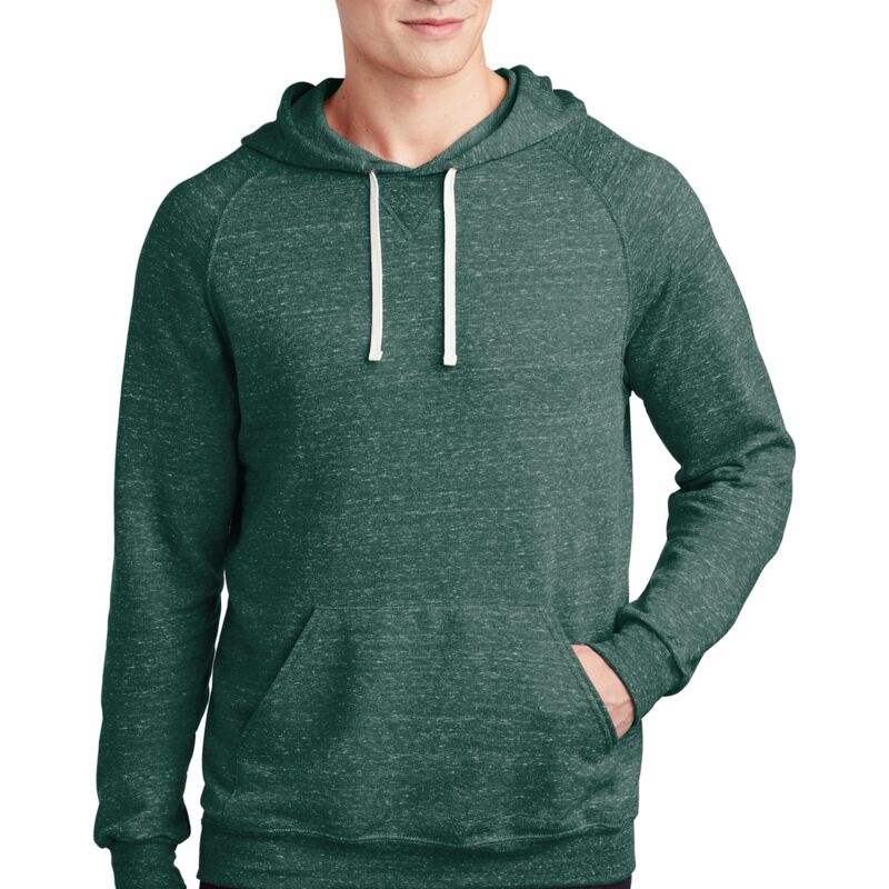 Snow Heather French Terry Raglan Hoodie Thumbnail