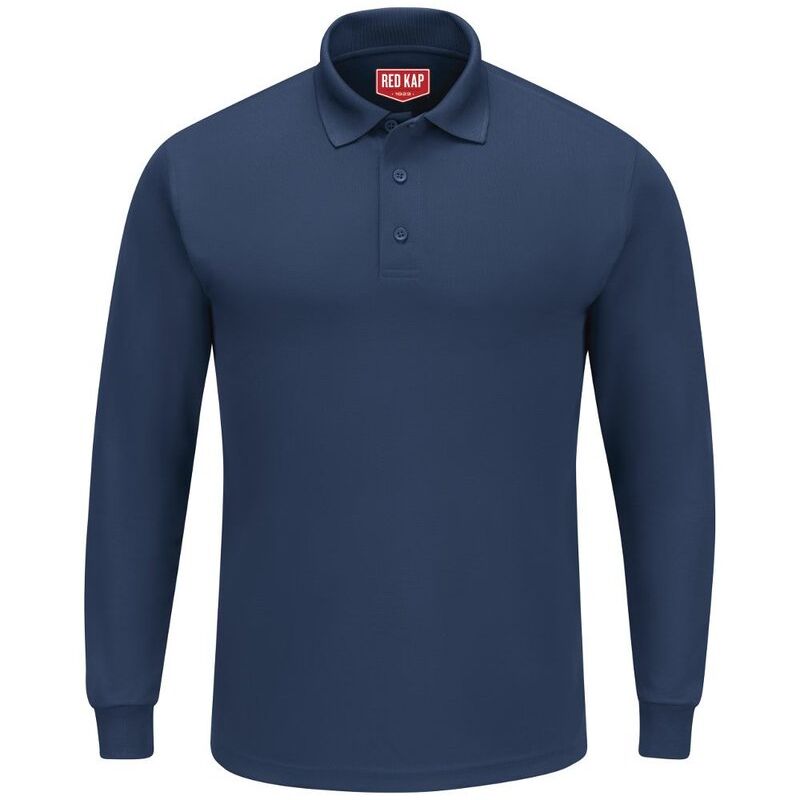 Men's Long Sleeve Performance Knit Polo Thumbnail