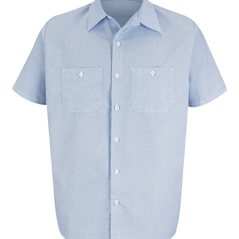 Men's Tall Industrial Stripe Work Shirt Thumbnail